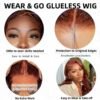 amber 1 Amber Wavy Pre-cut Wig